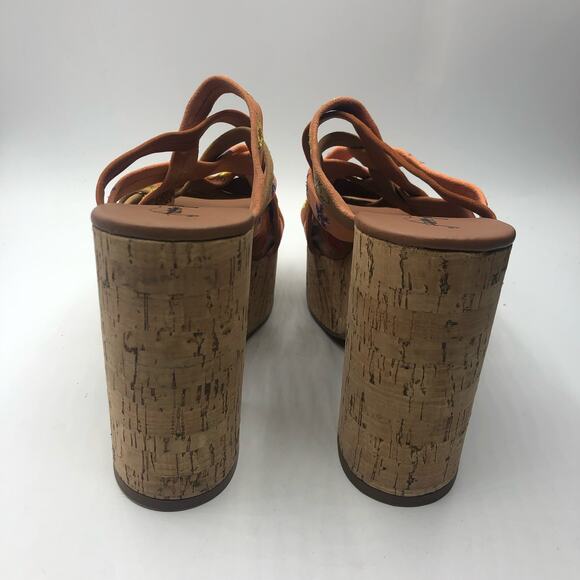 Free People Lisbon Platform Cork Chunky Mule Sandal Size EU 38.5 / US 8.5 - Picture 5 of 7